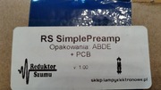 RS SimplePreamp - zestaw części do budowy przedwzmacniacza