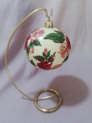 KOMOZJA - Bombka Kula   - "  KWIATY" 