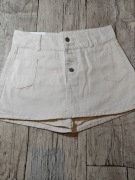 Damskie szorty jeansowe beżowe/ecru – Wysoki stan – Nowe