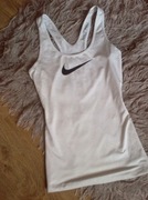 Bluzka biała czarna koszulka t-shirt top elastyczna Nike 36 ideał