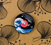 Pin metalowy hokusai
