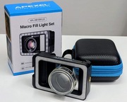 Apexel Etui Obiektyw 100mm Makro z podświetleniem LED do telefonu