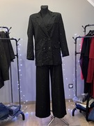 Garnitur damski z wtapianym złotem