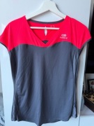 Kalenji bluzka sportowa szaro-koralowa rozmiar M 