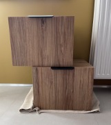 Szafki nocne, zestaw 2 sztuki, kolor dąb pradawny, nowe od stolarza