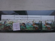 4 znaczki w ukladzie pasek-flora i fauna nr,3951-54