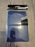 ULTRA PRO: DECK PROTECTOR SLEEVES GLOSS BLUE 100 SZTUK 66 X 91MM