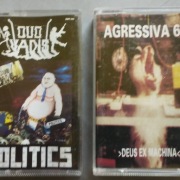 MC QUO VADIS POLITICS + AGRESSIVA 69 DEUS EX MACINA  ZESTAW 2 X KASETA  