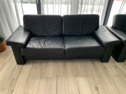 sofa skórzana Czarna