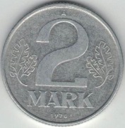 Niemcy NRD DDR 2 marki 1978 A - 27 mm - nr 2