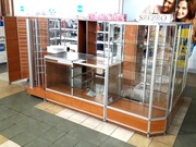 Stoisko wyspa, witryny szklane