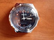 Zegarek RAKETA z ZSRR z niebieską tarczą i wiecznym kalendarzem