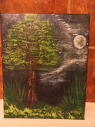 Obraz Noc na płótnie akryl