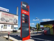 Pylon cenowy 1,5x6m - 4 paliwa , Stacja paliw 