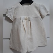 Sukienka chrzest, roczek. Ecru rozm. 68 LOVIK