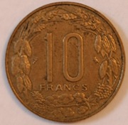 10 franków Afryka Równikowa Kamerun 1962
