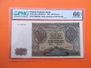 100 zł 1941 ser.D  PMG66  EPQ