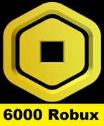 ROBLOX ROBUX 6000 SZTUK 6K ROBUXÓW ROBUXY WALUTA DO GRY ROBLOX GAMEPASS