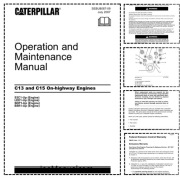 CAT C13 C15 Operation Maintenance Manual Instrukcja obsługi konserwacji