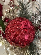 Bombka ozdobna artystyczna na choinkę wyjątkowa i jedyna średnica 8 cm