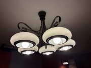 Zyrandol 6 punktowy + 3 kinkiety 1 punktowe