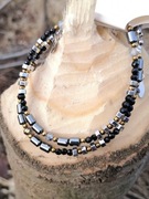 Amulet Ochronny bransoletka onyks hematyt