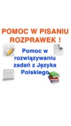 Napiszę wypracowanie, opowiadanie zadanie z języka polskiego TANIO