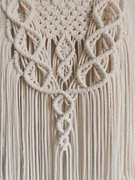 Makrama ścienna boho dekoracja naturalna handmade prezent rękodzieło
