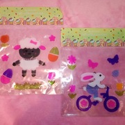 Zestaw żelowych naklejek wielkanocnych na szybę