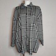 ASOS DESIGN Oversize Shacket (Koszula Narzutka) - Krata Pepitka S