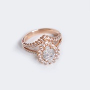 Pierścionek z brylantem 1 ct