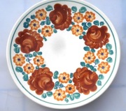 Patera talerz 31 cm  Fajans Włocławek ręcznie zdobiony, oryginał