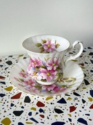 Filiżanka z nóżką i spodek Royal Albert - Wild Rose