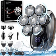 Golarka męska 5 w 1 z wyświetlaczem LCD 7 głowic golących. (11u)