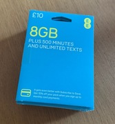 Karty SIM EE Anglia UK Starter (40x SIM)