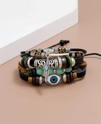 BRANSOLETKA WIELOWARSTWOWA DAMSKA MĘSKA EYE DECOR