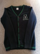 Sweter chłopięcy elegancki rozpinany Cool Club r. 152 granatowy  100%baweł
