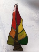 Jesienne drzewo zawieszka witraż