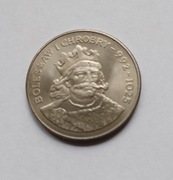 50 zł Bolesław Chrobry 1980r śr.30,5mm,CuNi,waga11,7g,stan UNC