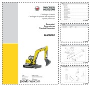 Wacker Neuson EZ80 Excavator Parts Catalog Katalog części