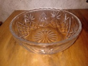 Szklana owocarka - miska z PRL