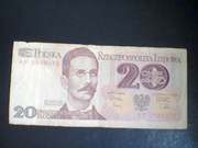 BANKNOT 20 ZŁ PRL ,czyt. opis