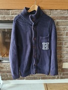 Kardigan Tommy Hilfiger granatowy 60% bawełna