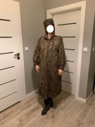 Futro dlugie karakuly jasny braz