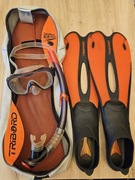 Płetwy, maska, rurka TRIBORT 37-38