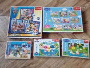 Zestaw puzzli puzzle 4 lata 4+ Peppa Psi Patrol Baby Shark