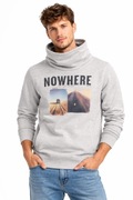 Bluza męska Tom Tailor NOWHERE szara z nadrukiem – rozmiar L