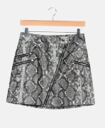 Spódnica Bershka wzór wężowy r.S