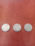 3 szt Moneta 50gr z 1949 roku bzm