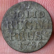 Prusy szeląg 1786 E Królewiec